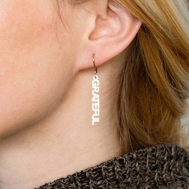 DIY Personalized Custom Stainless Steel Name Earrings