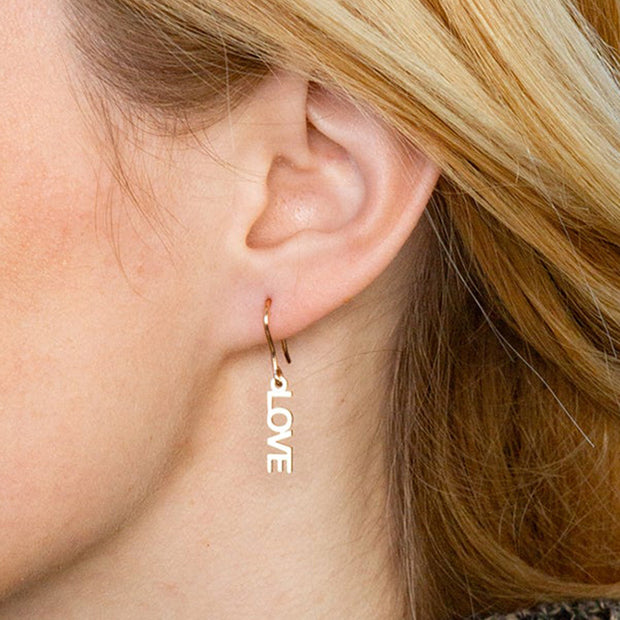 DIY Personalized Custom Stainless Steel Name Earrings