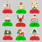 Christmas Honeycomb Decoration Table Decoration Theme Party Supplies Decorations