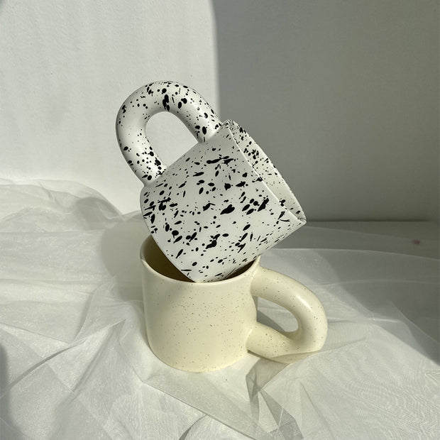 Ceramic Mug Rose Chequered Mark Mug