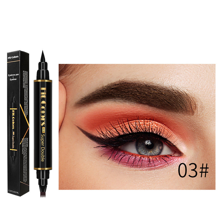 Double Head Four Claw Water Eyebrow Pencil Waterproof And Sweat Resistant