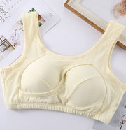 Cotton Anti-expansion Anti-Sag Gathering Adjustment Sports Bra