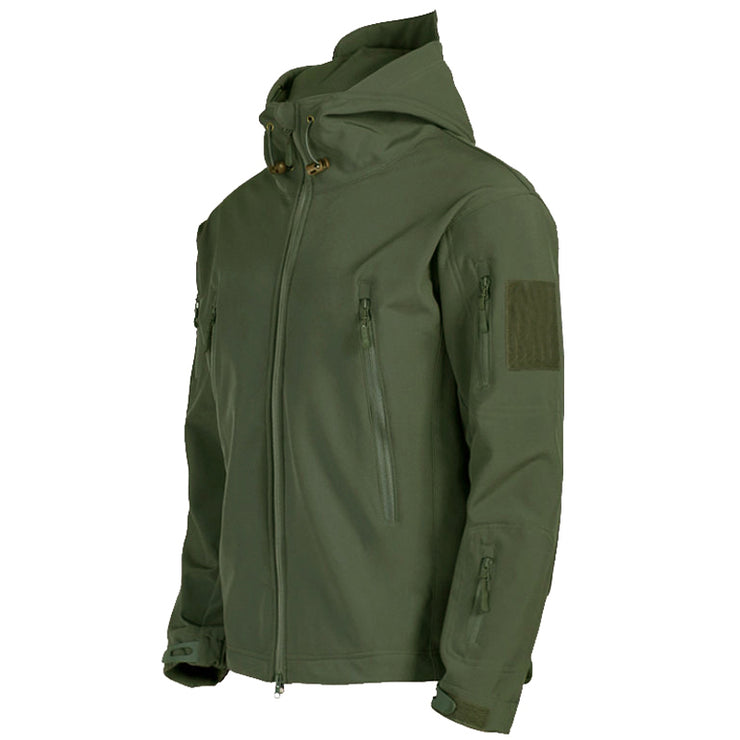 Soft Shell Jacket Men Windproof Hooded Jacket