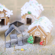 3Pcs Christmas Gingerbread House Biscuit Cutter Set