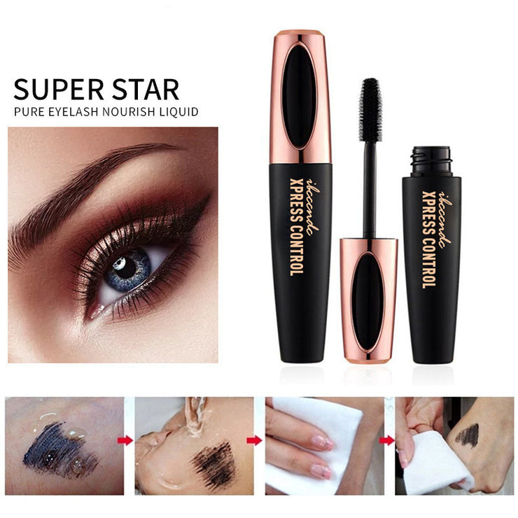 4D Waterproof Mascara  Sweatproof Thick Curls Long No Fading No Blooming Beauty Makeup