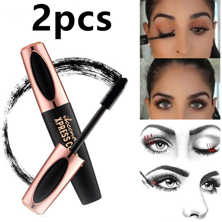 4D Waterproof Mascara  Sweatproof Thick Curls Long No Fading No Blooming Beauty Makeup