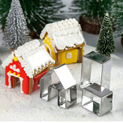 3Pcs Christmas Gingerbread House Biscuit Cutter Set
