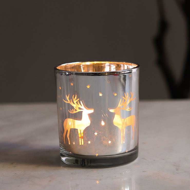 Personalized Christmas Decoration Glass Empty Cup Candle Holder Decoration Incense