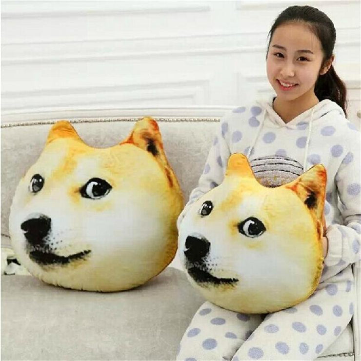 Manufacturers selling God annoying dog 3D creative head pillow cushion Ha J Chiesa Moyer dog wholesale custom hand warmer