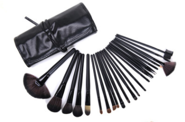 24 Makeup Brushes 24 Wood Color Makeup Brushes 24 Horse Hair Sets Pack Makeup Tools