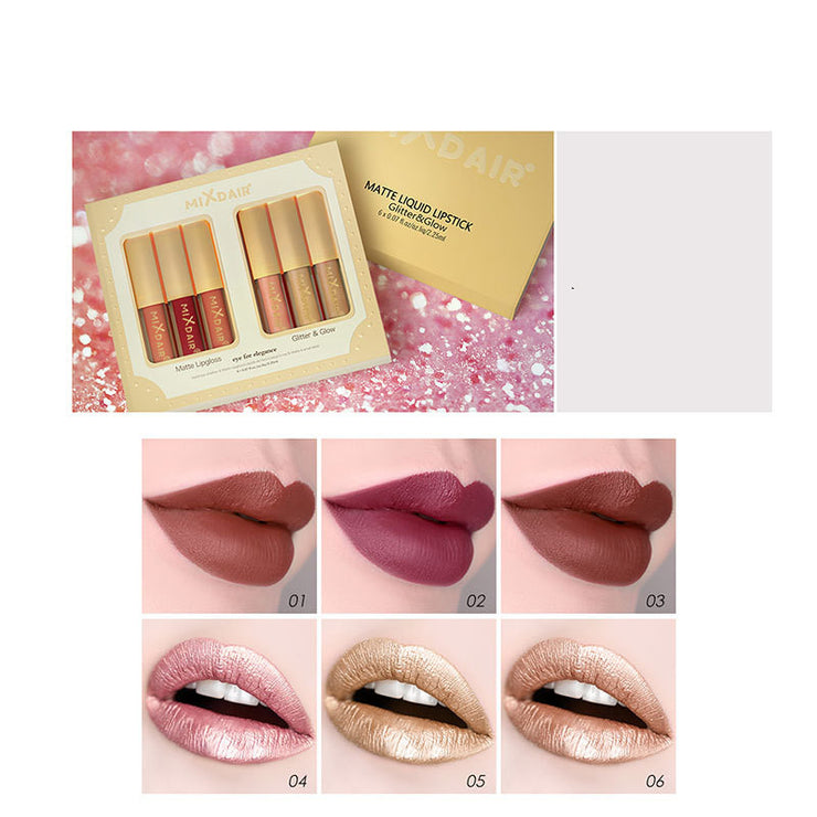 Matte high gloss lip gloss set