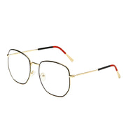 Fashion Men And Women Trend Metal Frame Polygonal Glasses