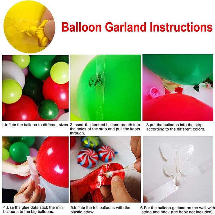 Christmas Theme Holiday Party Decoration Balloon Set