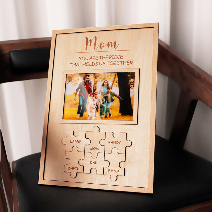 Mother's Day Gift Wooden Puzzle Frame Personalized DIY Commemorative Gift