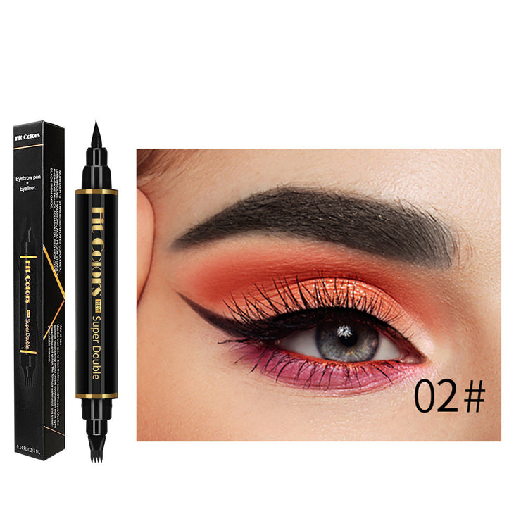 Double Head Four Claw Water Eyebrow Pencil Waterproof And Sweat Resistant