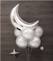 Black starry theme decoration birthday decoration balloons