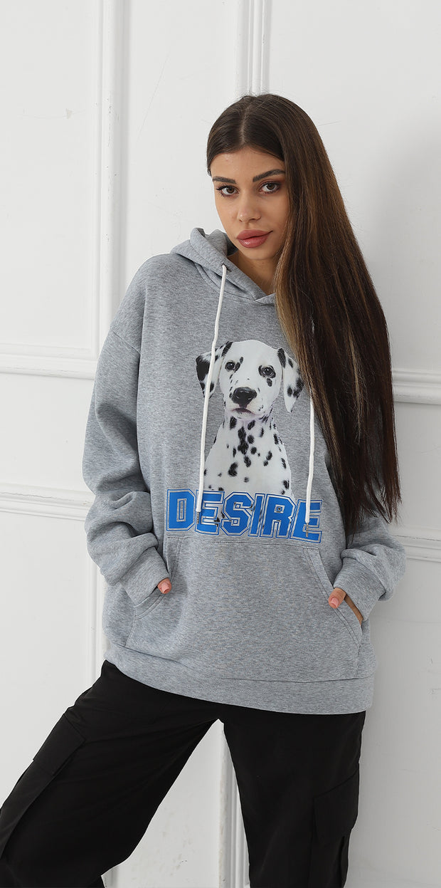 Women's Fashionable Casual Printed Long Sleeved Sweatshirt