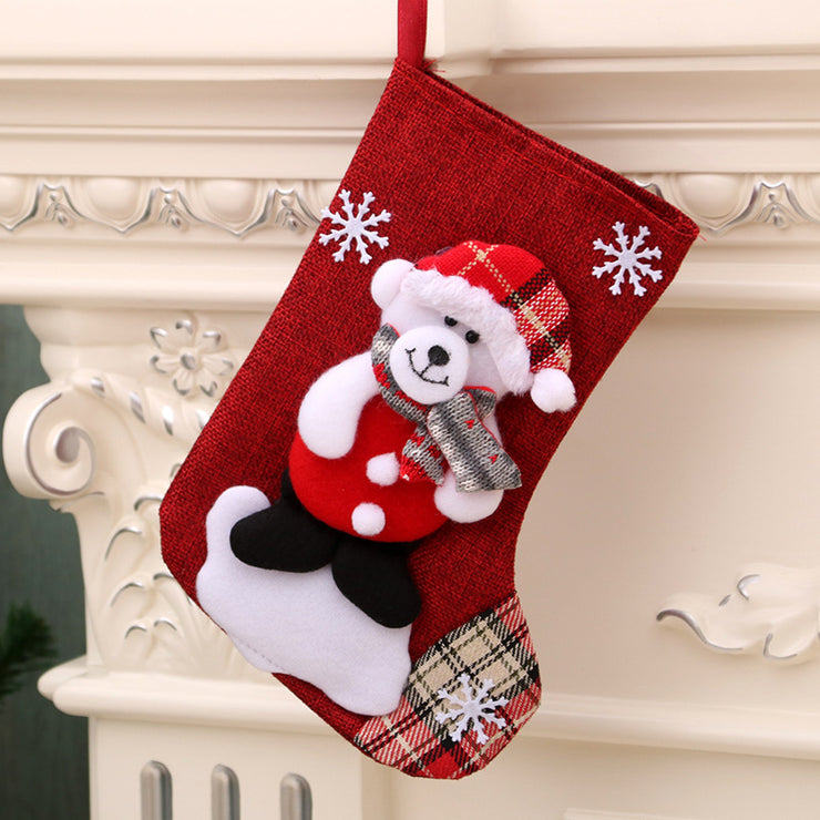 Christmas gift bag christmas hanging socks