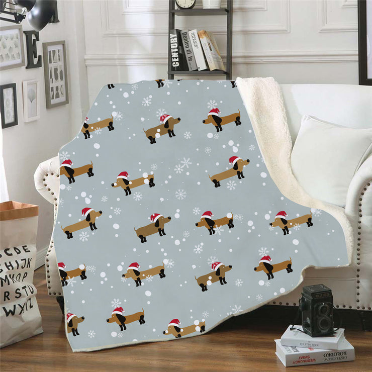 Digital Printed Blanket Nap Blanket Air Conditioning Blanket Lazy Blanket Dachshund Series