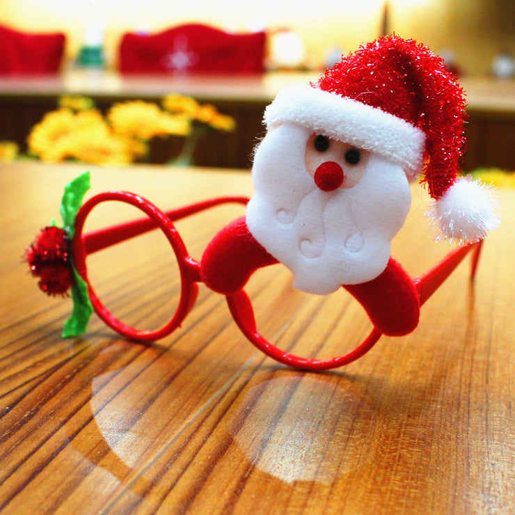 Christmas glasses frame Christmas party supplies Christmas gifts Christmas decorations glasses Santa glasses