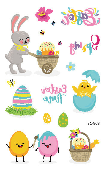 Children's Tattoo Sticker Egg Easter