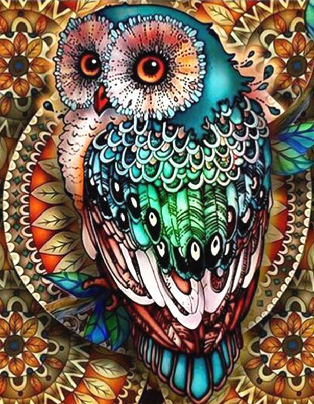 Home Decoration Owl Theme Diamond Painting