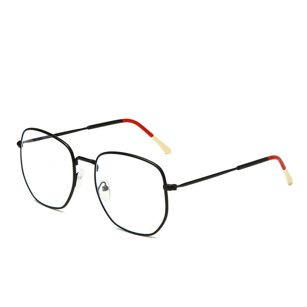 Fashion Men And Women Trend Metal Frame Polygonal Glasses