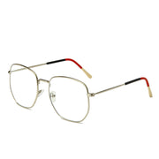 Fashion Men And Women Trend Metal Frame Polygonal Glasses