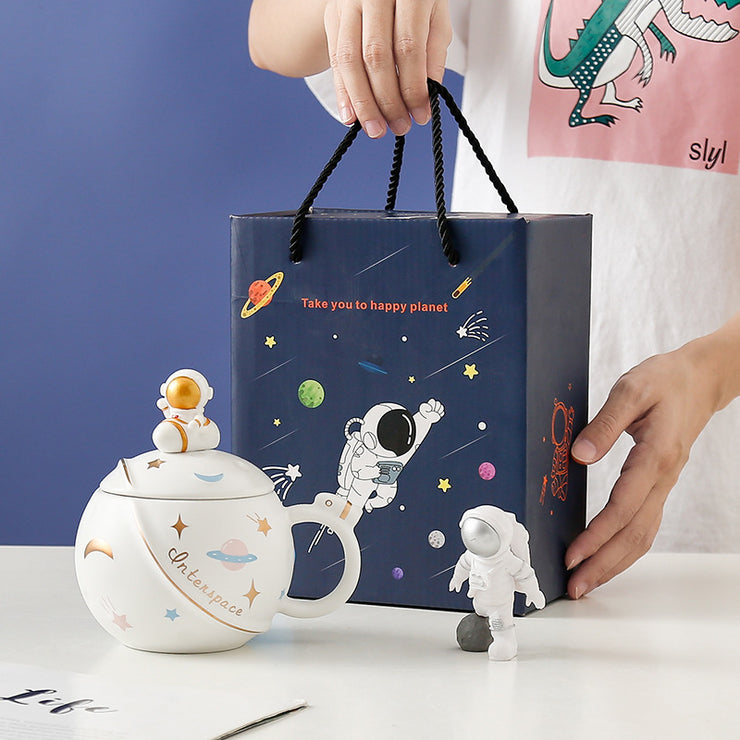 Astronaut Ceramic Mug Planetary Mug