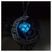 Glowing Pendant Necklaces Silver Plated Chain Necklaces