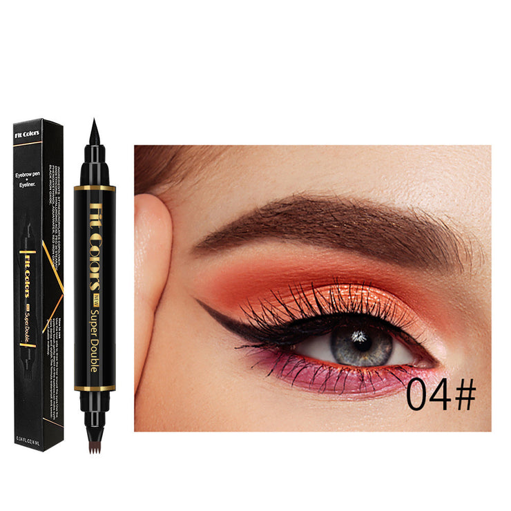 Double Head Four Claw Water Eyebrow Pencil Waterproof And Sweat Resistant