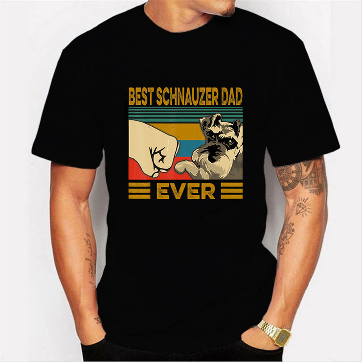 Loose DAD Father's Day European And American Unisex Wear Summer Short-sleeved T-shirt PAPA Casual European Size Casual