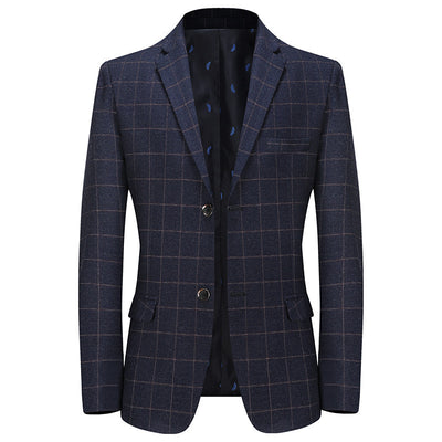 New Leisure Suits For Men Coat Plaid Fashion