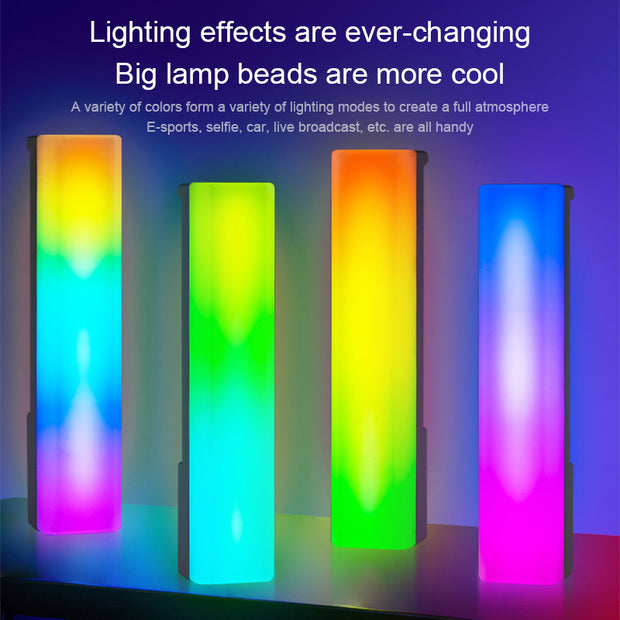 3D RGB Light Pick-up Table Top Ambiance Lamp Colorful Music Voice-activated Rhythm Light Home Decor For PC Game For Holiday Gifts