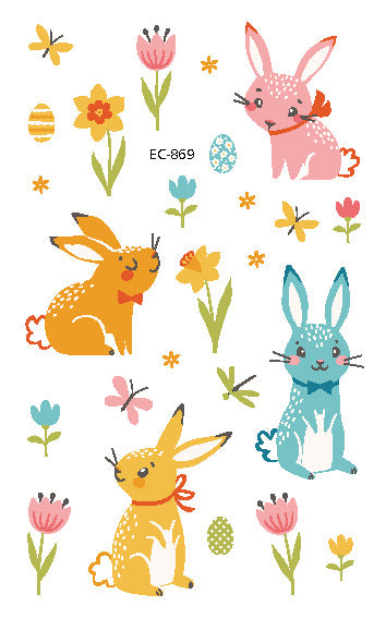 Children's Tattoo Sticker Egg Easter