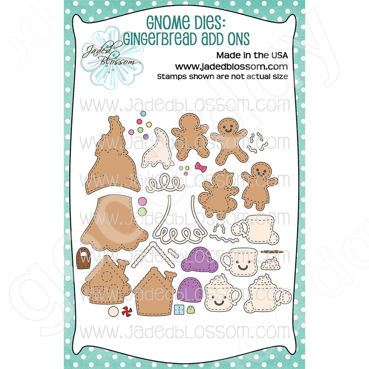 Gingerbread Girl Gnome Accessories Decorative Cutting Die