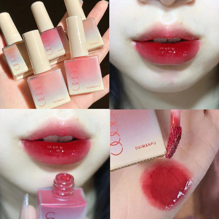 DAIMANPU Small Ice Cube Jelly Lip Lacquer Lip Gloss Water Light Female Moisturizing And Nourishing Lipstick Student