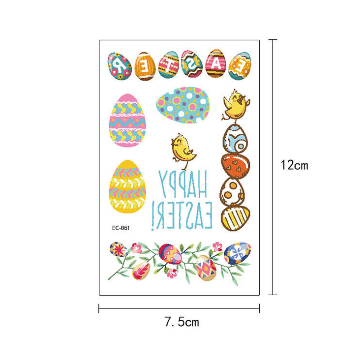 Children's Tattoo Sticker Egg Easter